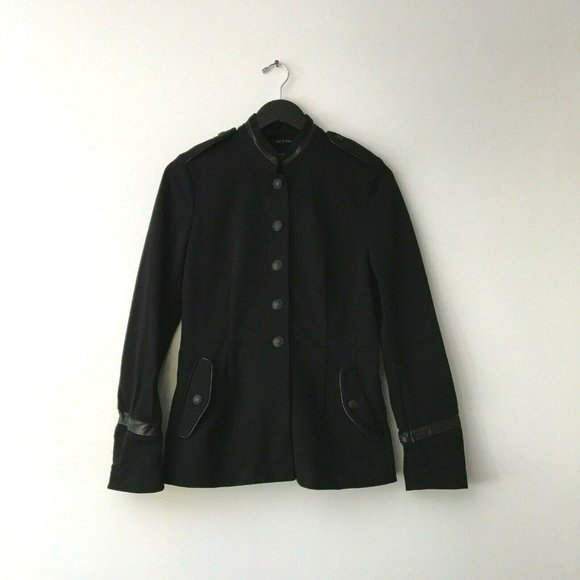 Rag & Bone Grimsby Military Jacket Stand Collar 4 - Picture 4 of 8